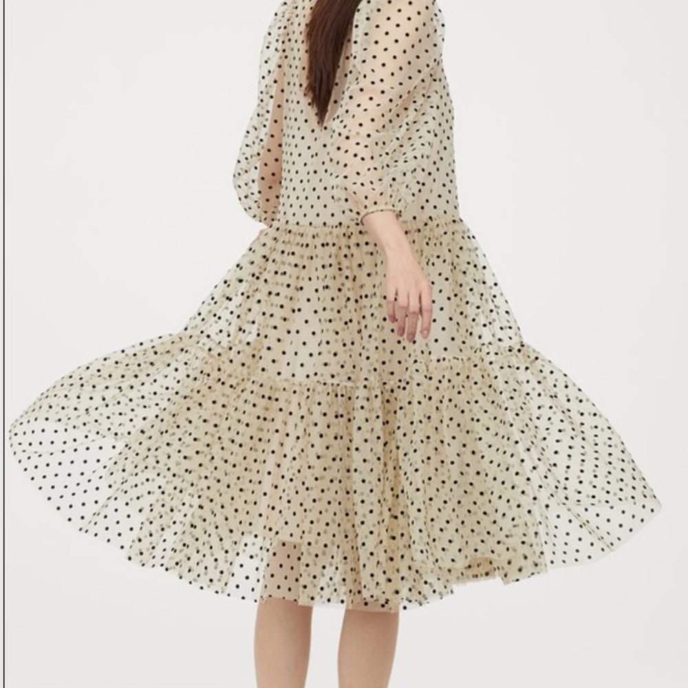 H&M Polka Dot Dress XS, never worn with tags